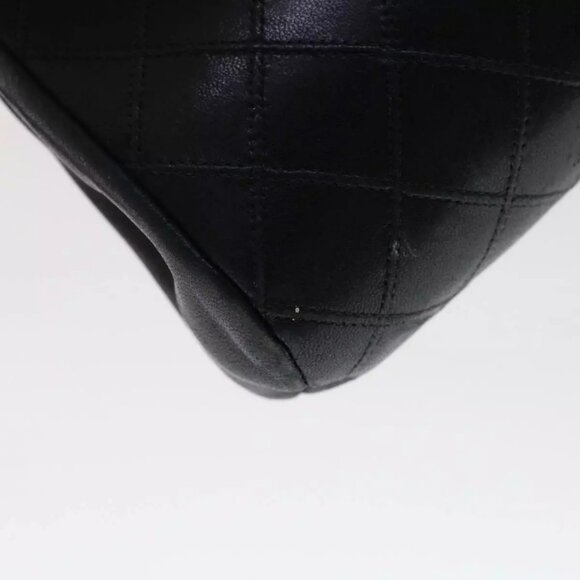 CHANEL Pouch Lamb Skin Black CC Authentic - Picture 14 of 15